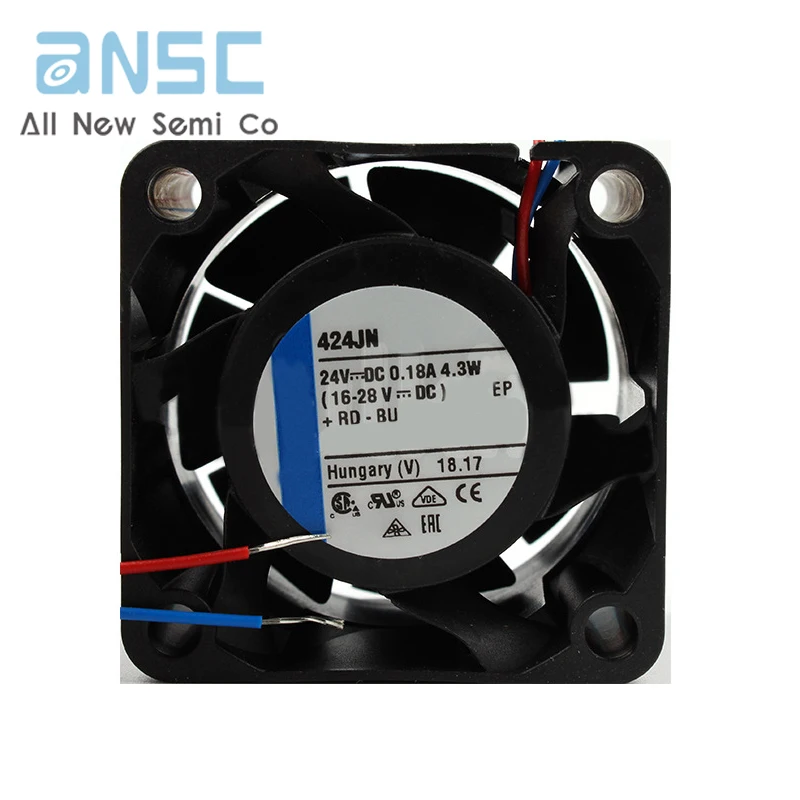 Original Axial flow fan 424JN 24V 4028 4.3W 14250RPM Servo controller large air volume medical equipment power box Computer fan