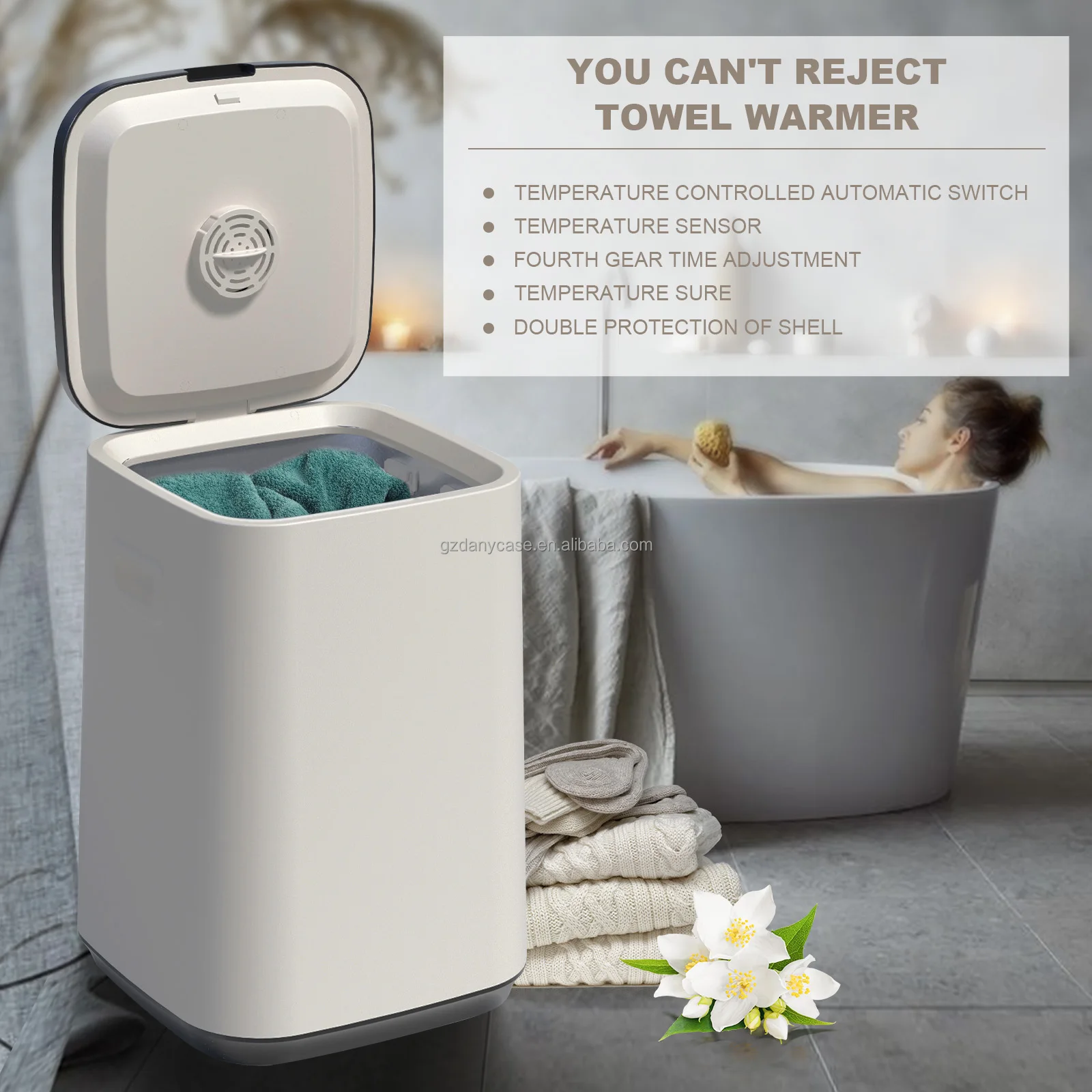 Factory Wholesale Towel Warmer Bucket With Child Safety Lock Indoor And