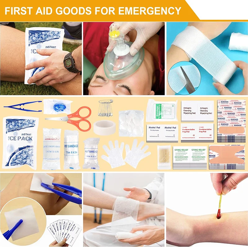 280 in 1 First Aid Kits Outdoor Wilderness SOS Hiking Hunting Hiking Bag Adventure Camping Gear Emergency Survival Kit