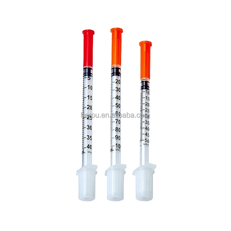 Cheap Price Sterile Disposable Insulin Syringe U40 With Fixed 30gx5/16