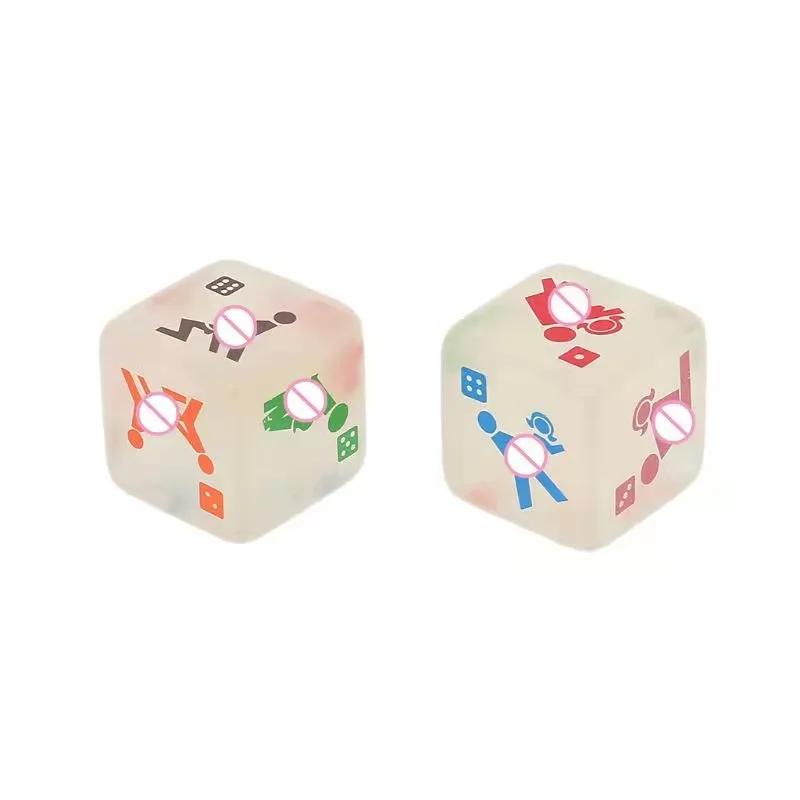 2 Pack Sex Foreplay Toy Sexual Positions Luminous Dice Board Party Favor  Date Night Sexy Dice Couple Lovers Games Sex Party Toy