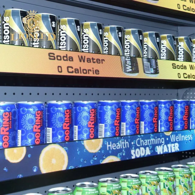 Lionled Customized Size P1.87 LED Shelf Talker 0.9m 1.2m Awesome New Product for Supermarket & Hypermarket Advertising