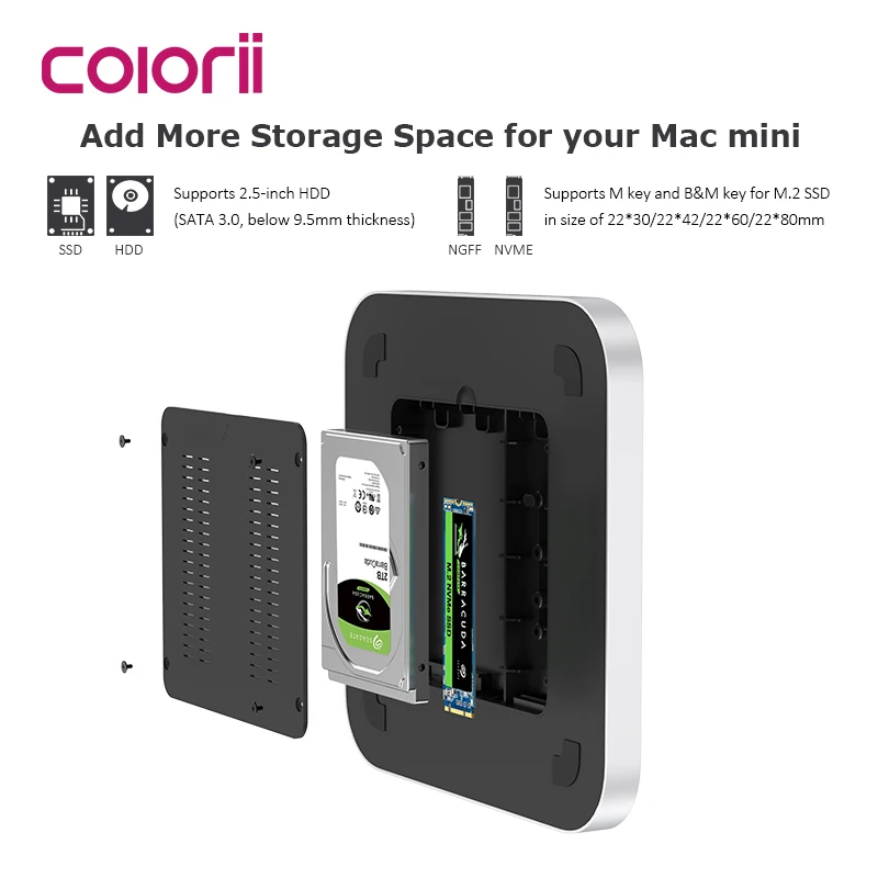 Mac Studio Mac Mini2022用USBCドッキングステーション (HDMI 4K M.2