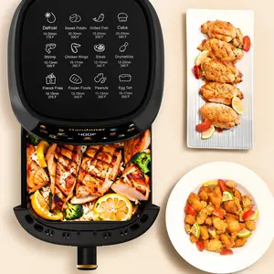 Consumer Reports Best 6L 8L Digital Smart Air Fryer Hot Kitchen Appliances with LCD Display Electric Plastic Material Oil-Free