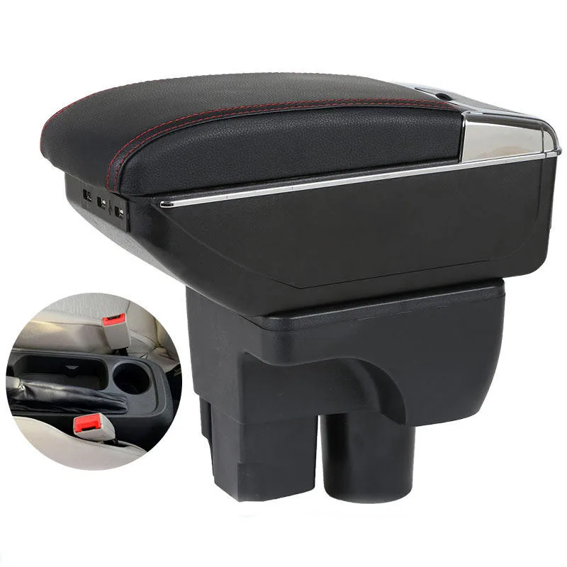 product car interior decoration leather car armrest box for chevrolet sail 3 armrest box central armrest box-3