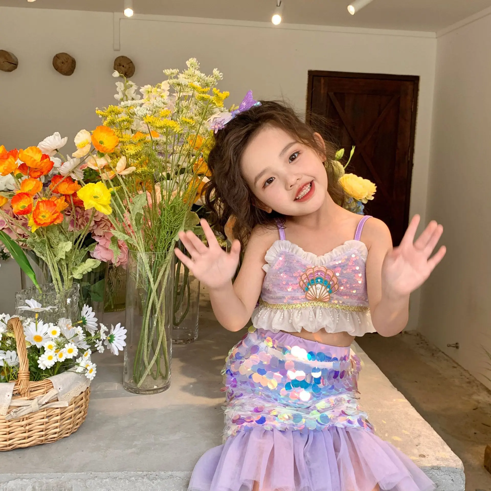 chinese dress ladies Shop Little Mermaid Ariel Dress - girl birthday party princess dress main image 1