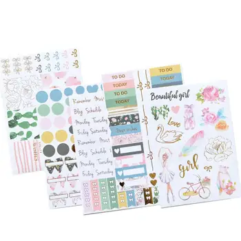 Month Daily Weekly Planner Stickers with foil/decorative scrapbook
