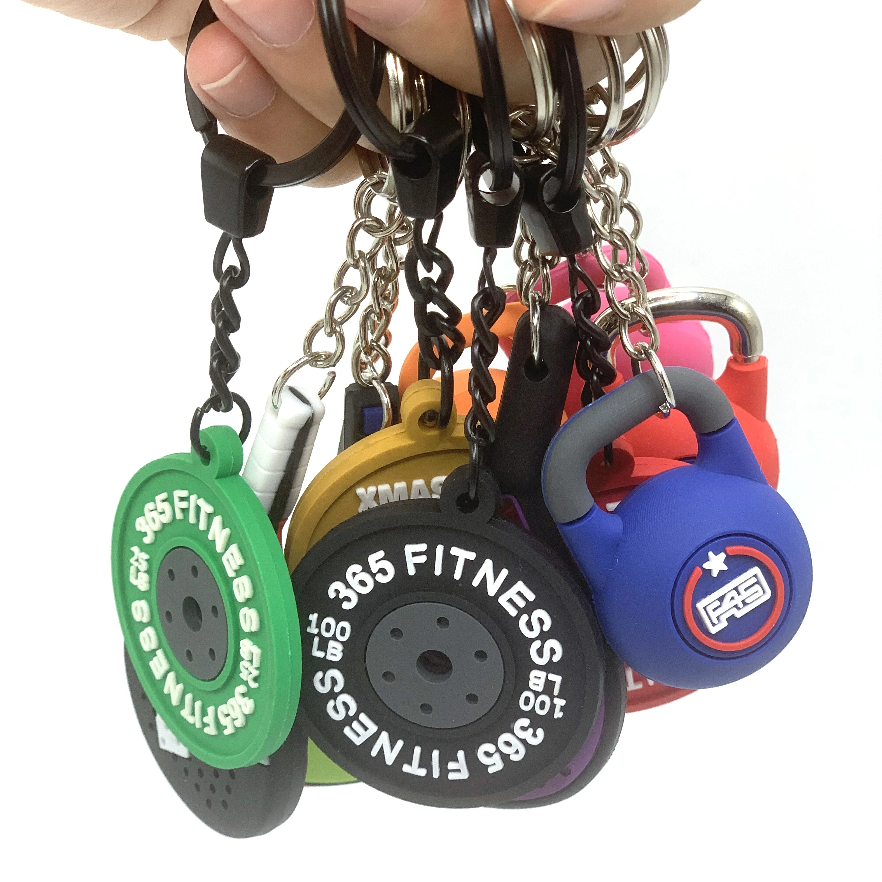 Custom Logo 3d/2d Soft Pvc Keychain Personalization Gym Kettlebell ...