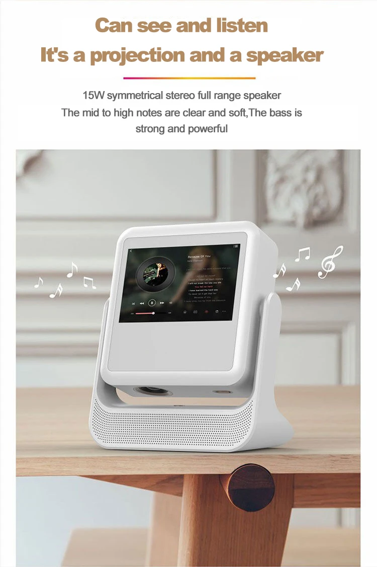 LONNST A2Pro Flick Smart Projector with Touch Screen Pad Android OS 5G Wifi 4k Projectors & Presentation Equipments
