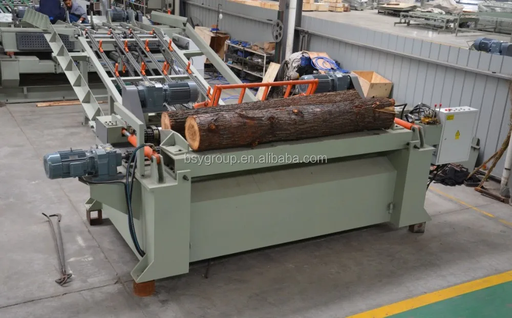Fully AutomaticVeneer Peeling Line for Plywood Production