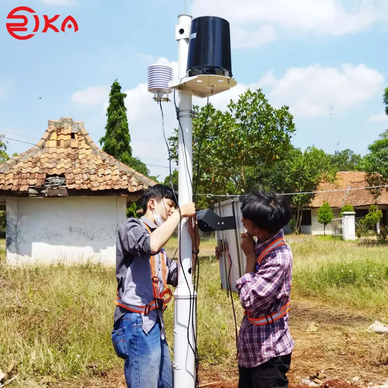IoT Industrial Remote Lora Monitor Solar Power Wireless Meteorological RS485 Agricultural Weather Station with Outdoor Sensor