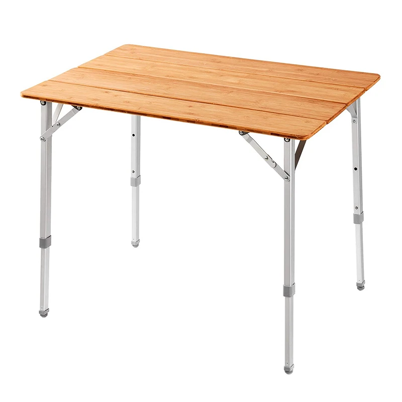 Portable Folding Bamboo Picnic Table Eco-friendly - Main Image