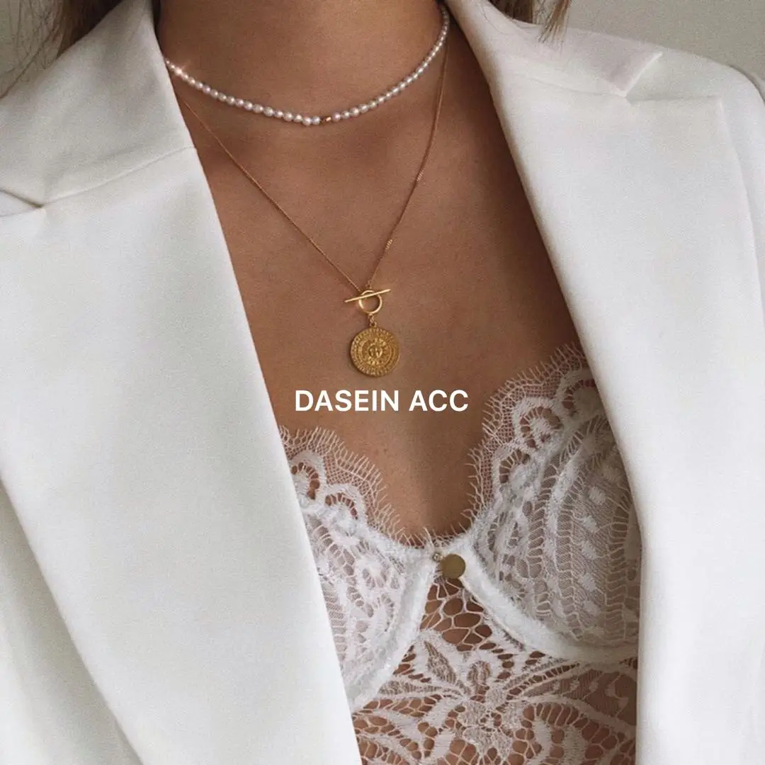 White Freshwater Pearl Choker Necklace 