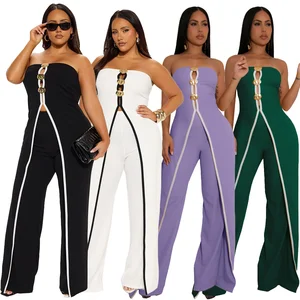 High-waisted Knitted Elastic Sleeveless Jumpsuits for Women Are Form-fitting, Breathable and Casual Wear