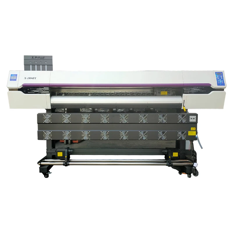 Factory Custom 1850mm Uv Eco Solvent Printer I3200 4 Heads Multicolor Flex Banner Uv Eco Solvent Inkjet Printer