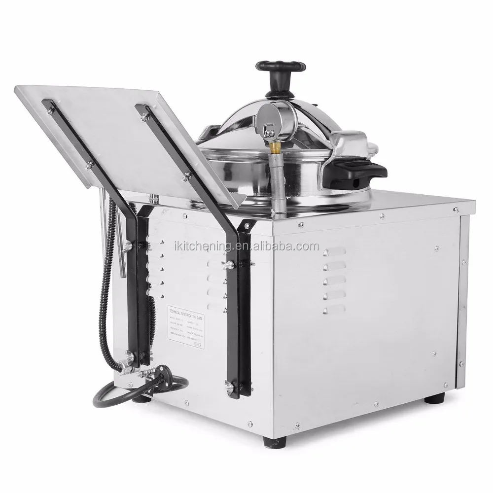 Single Cylinder 16L Commercial Pressure Fryer Electric Deep Fryer Fried  Chicken Oven Frying Machine in 2023