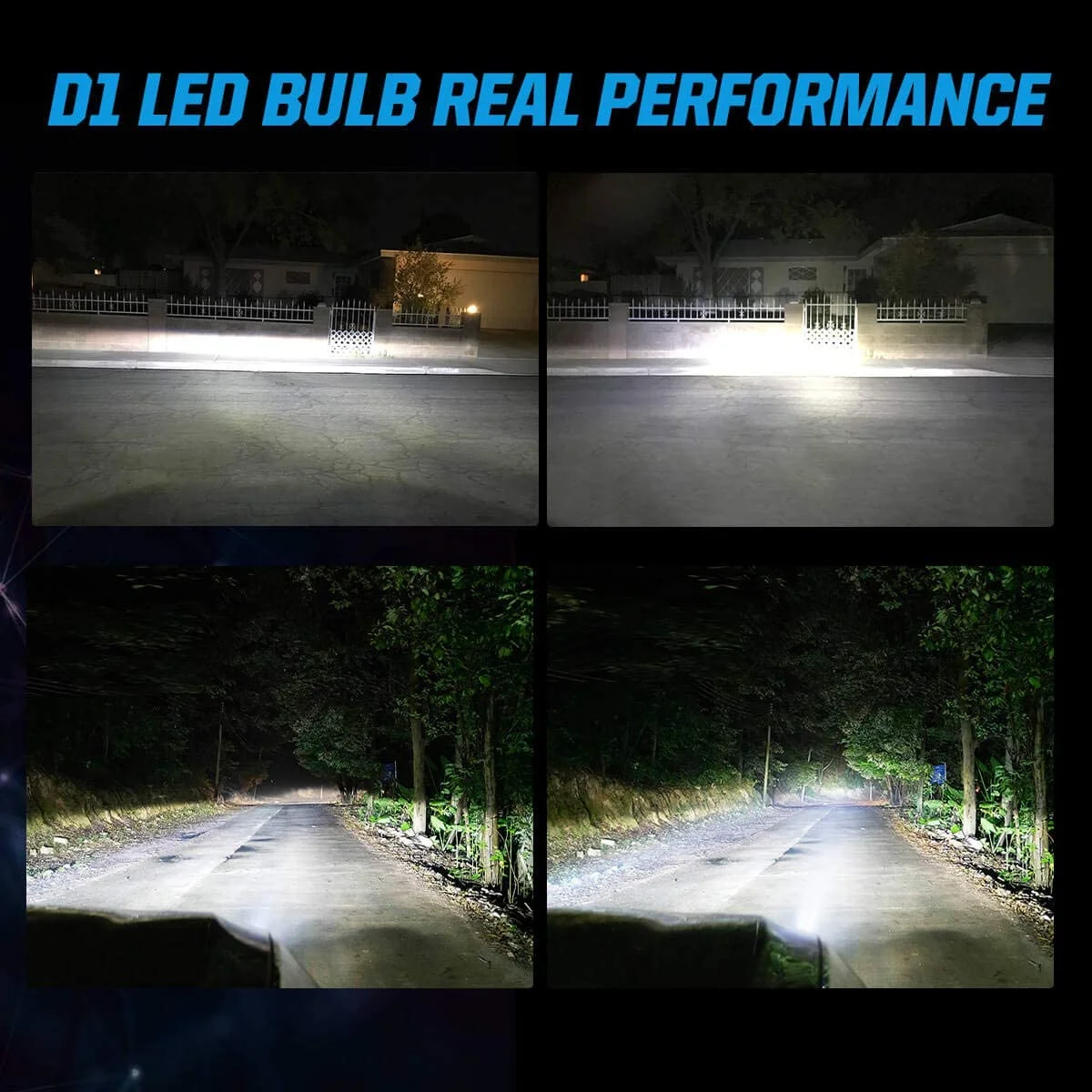 D1S LED Headlight Kit - 55W 6000K 10000LM