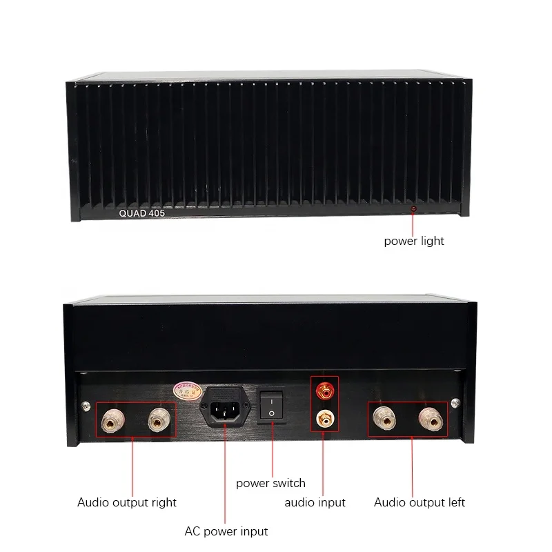 BRZHIFI Classic British Quad 405 Aluminum 2 Channels Stereo
