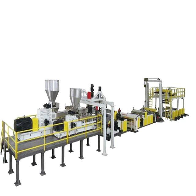 Jwell Clear Transparent Thermoforming Plastic PVC PET APET PETG PLA PP ABS Film Sheet Extrusion Lines for Food Packaging Sheet
