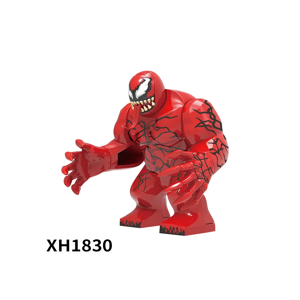 Big Super heroes New X0327 Venom Carnage Serum Riot action mouth tongue  building blocks toy children puzzle Diy gift