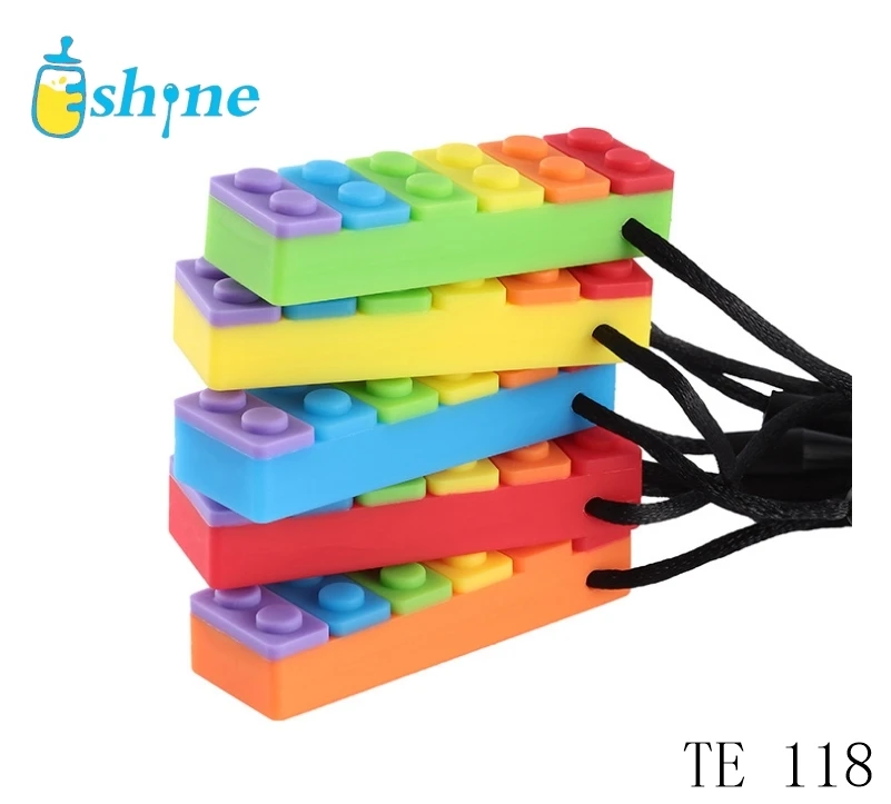 
Сенсорные ожерелье кулон комплект ювелирных изделий куртка из искусственной кожи для мальчиков и девочек с СДВГ, игрушки-прорезыватели, autis собак и кошек потребности силиконовый кулон 