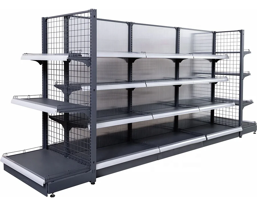 Modern Retail Shop Gondola Shelving System Grocery Store Used Display