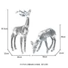 Small set of 2 transparent deer