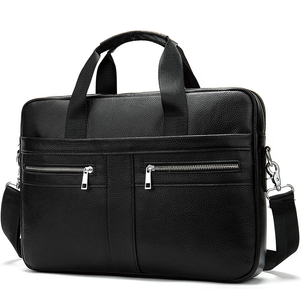 2021 Genuine Leather Custom Made Briefcase Men Office Business Pu Leather Handbag High Quality Waterproof Laptop Bag
