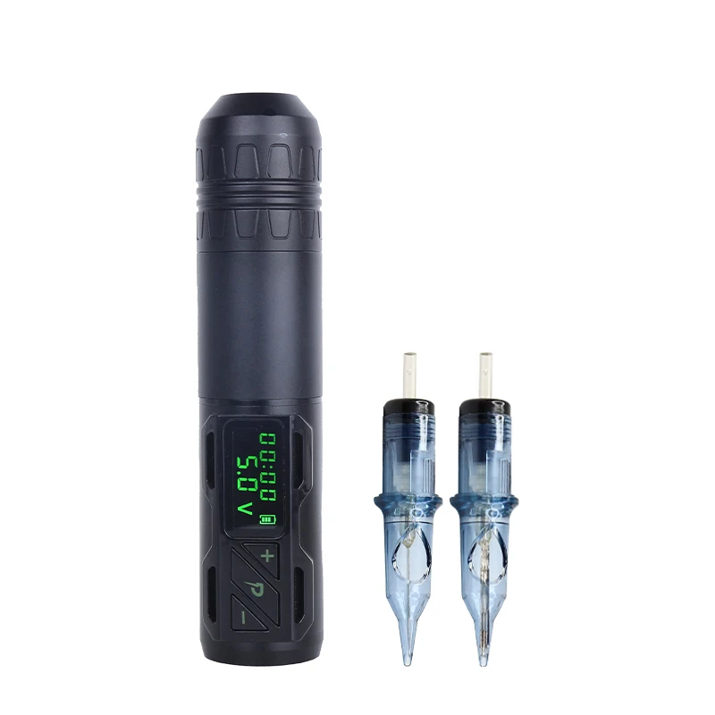 Digital Display Professional Wireless Rotary Tattoo Pen Machine Kit Set ...