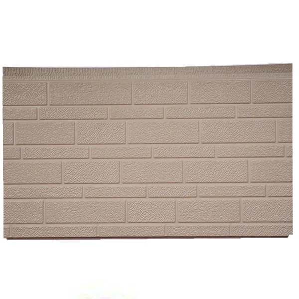 Metal Composite Polyurethane Siding Embossed Stone Brick Wall Panel
