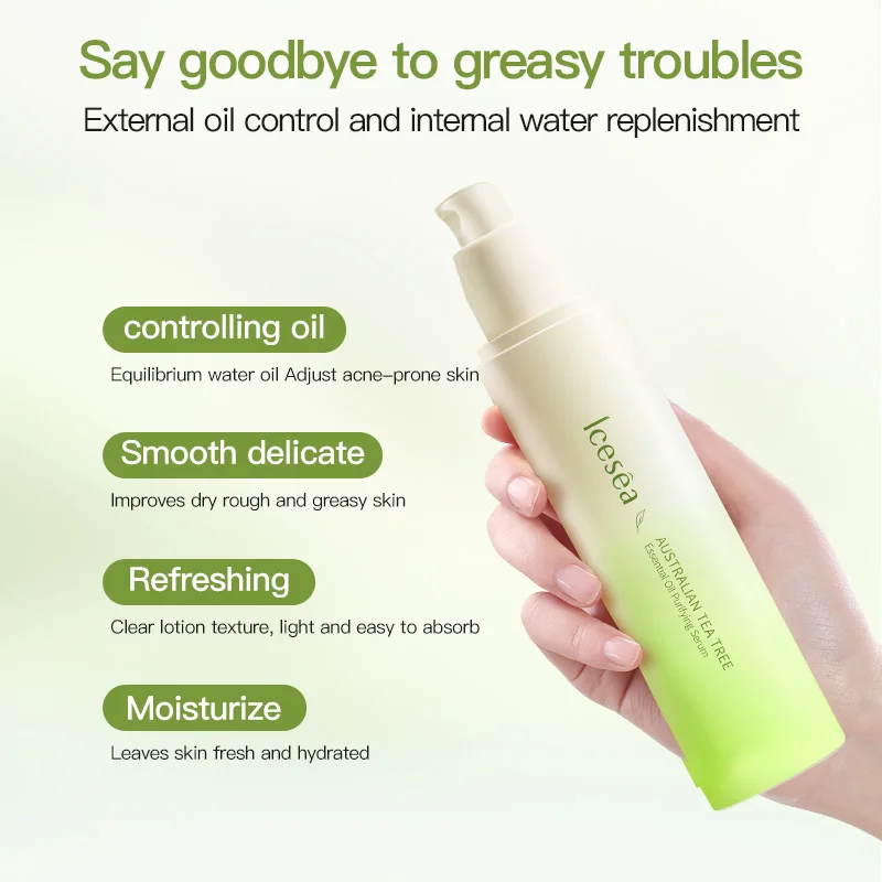Icesea Tea Tree Oil Purifying Essence Lotion- Daily Acne Treatment Oil Control Pore Minimizing Face Moisturizer(pic4)