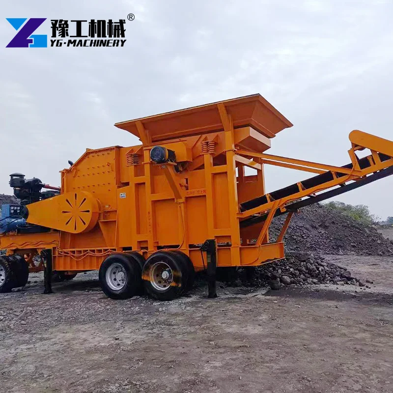 Easy Install Stone Crushing Machine Mini Mobile Jaw Crusher for Limestone Granite Construction Waste