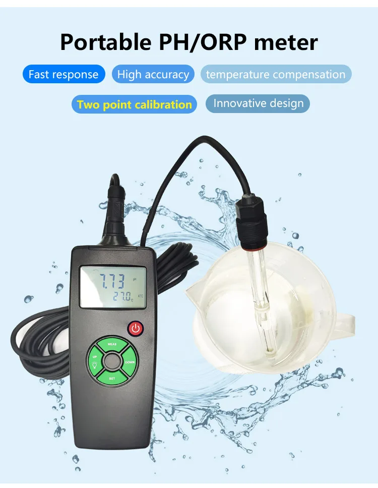 Online Ph Ec Tds Sensor Controller Ph Monitor Laboratory Hydroponic Portable pH Meter