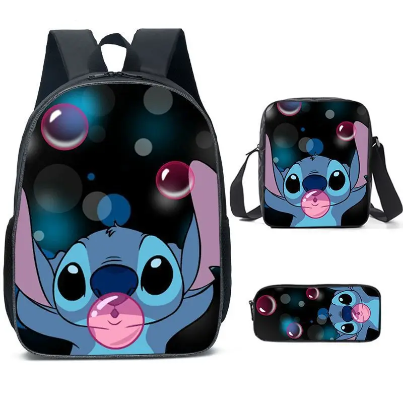 Newstar Lilo And Stitch Girls Backpack Set Kids 3 Piece Set With School ...