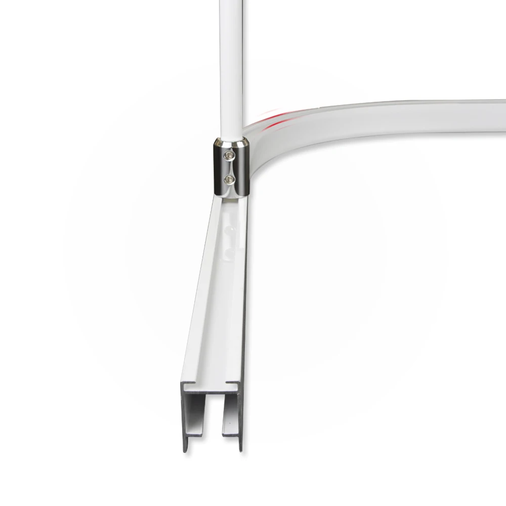 Ceiling Mounted Hospital Track Window Customized Manual Flexible Silent Aluminum Electrophoresis Pvc Strip Curtain Hanging Rails