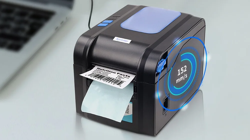 Xprinter Xp370b High Resolution 203dpi 3inch Shipping Label Printer