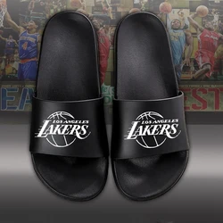 Мужские летние баскетбольные шлепанцы, мягкая подошва, Нескользящие, реактивные воины, звезды, пляжные сланцы