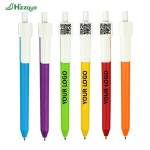 Hot Selling Custom Logo 0.5mm Plastic Gel Pen Factory Direct Ballpoint Pen for Advertising and Promotional Use
