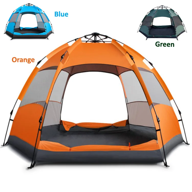 5-8 Person Automatic Pop Up Waterproof Hiking Camping Tent Double-layer Large 