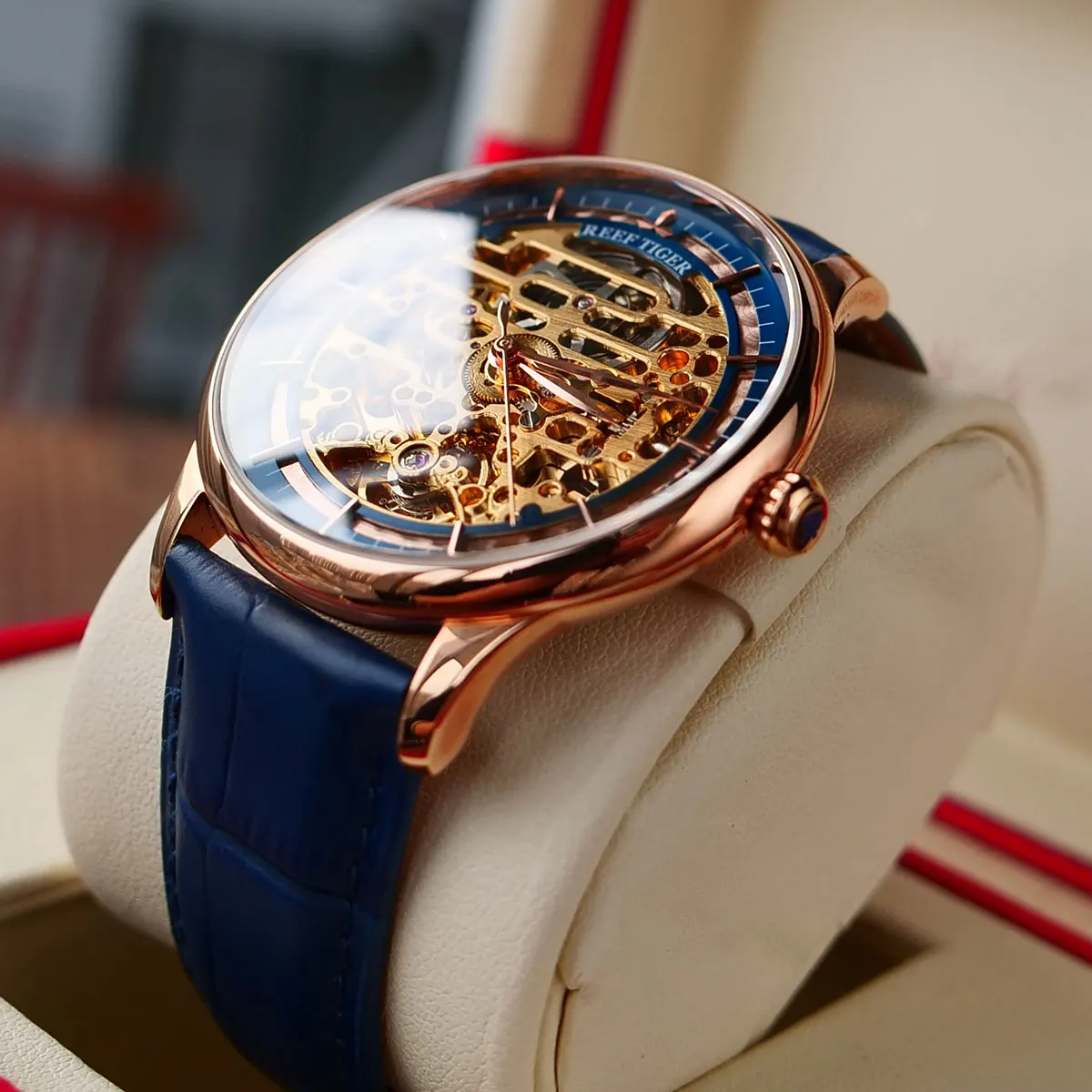 リーフタイガー/RT トップブランド高級腕時計メンズ自動巻き腕時計