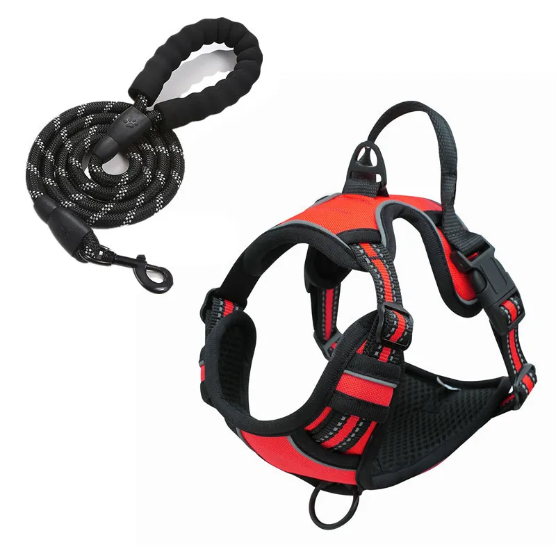 Adjustable Soft Padded Reflective Nochoke Pet Oxford Dog Vest Harness