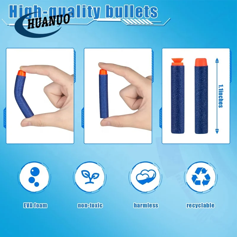 Foam Blaster Gun with Rotating Barrel Blaster Gun Toy Pistol with 20 Pcs Soft Foam Darts Kids Toy Gun