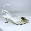 White gold shoes