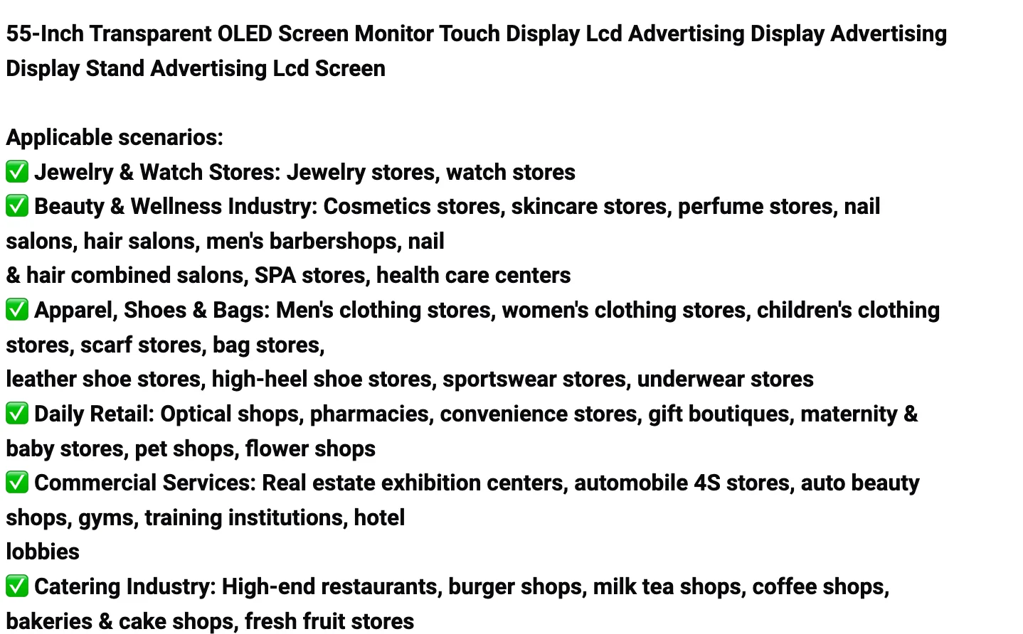 Specifications