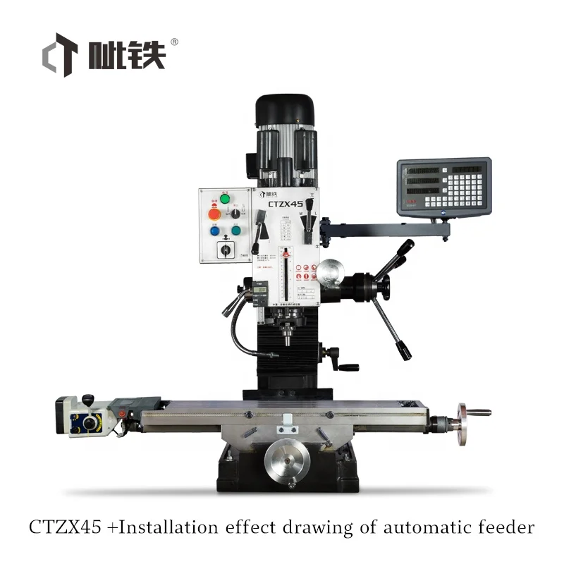 CTZX45 Mini Drilling Milling Machine Lathe 220V/380V 1500w