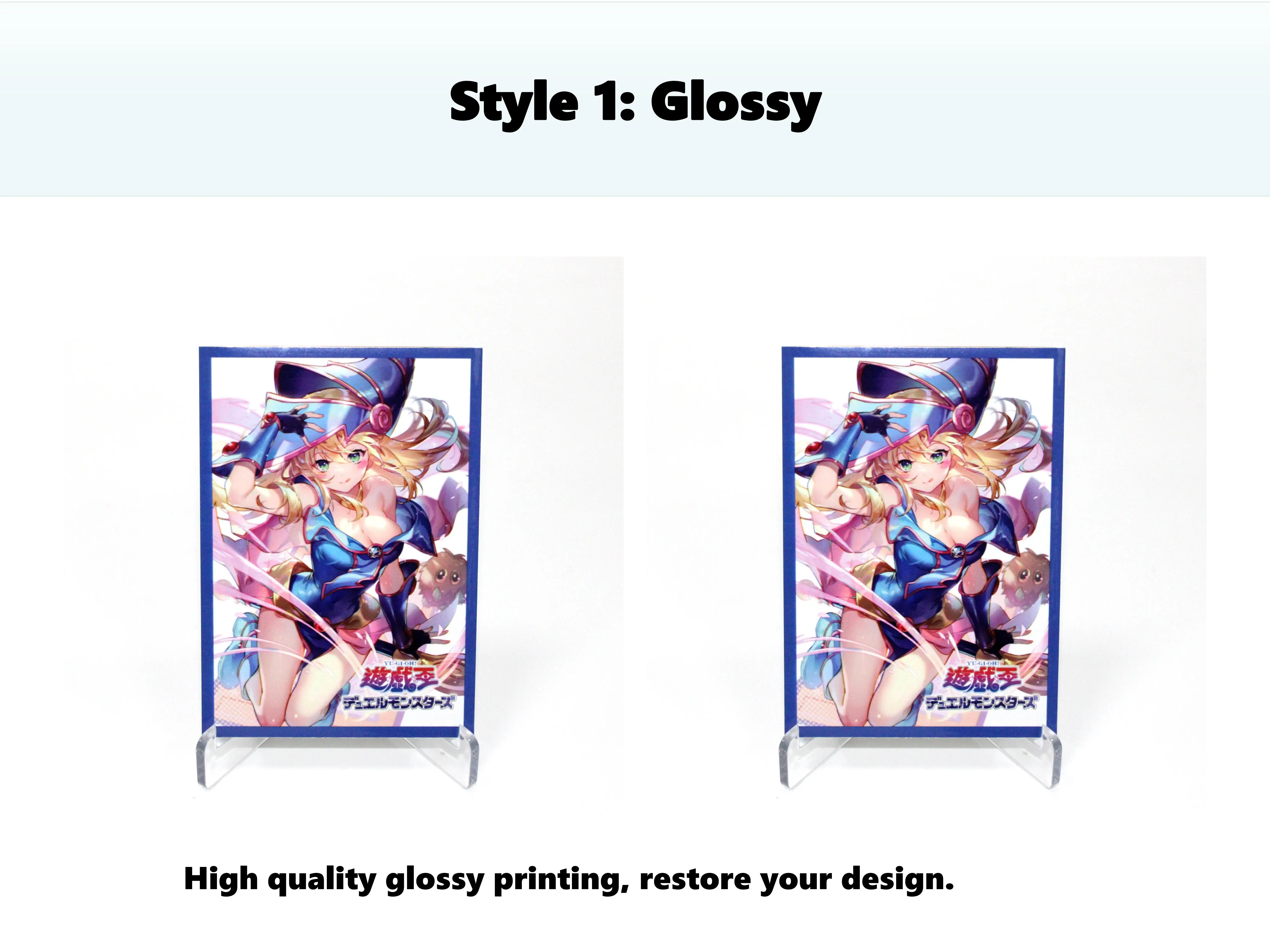 Art Print Card Sleeves For Yugioh Mtg Tcg Custom Game Gaming Deck