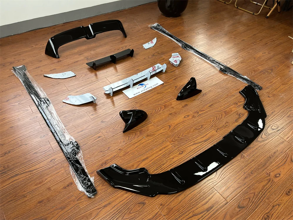 Car Spoiler Rear Diffuser CS Front bumper Splitter Lip Max Side Skirt Mirror Cover for Golf MK7 7.5 GTI R R-line Body Kit