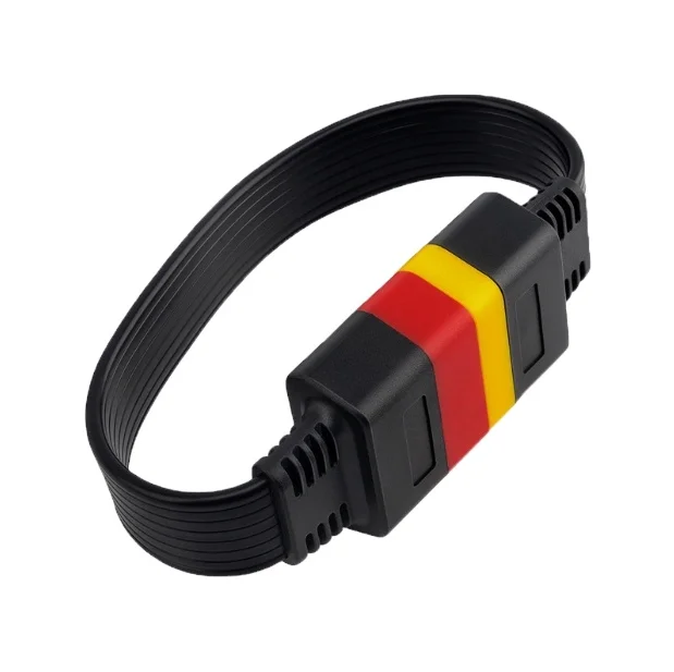 Car Detector OBD2 Extension Cable Car Computer X431 Extension Cable Conversion Plug Male to Female Adapter Wire Harness
