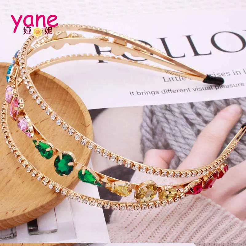 Wholesale Custom Metal Crystal Bridal Headbands with Rhinestones