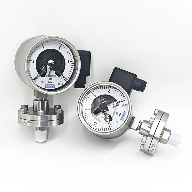 New Arrived Stainless Steel Bourdon Tube Diaphragm Seal Pressure Gauge ...